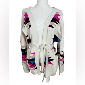 & Isla Geometric Patterned Cardigan
